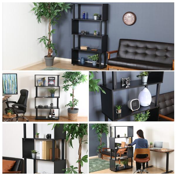 206 中国式黒い木製モダンシェルフ 206 中国式黒い木製モダンシェルフ