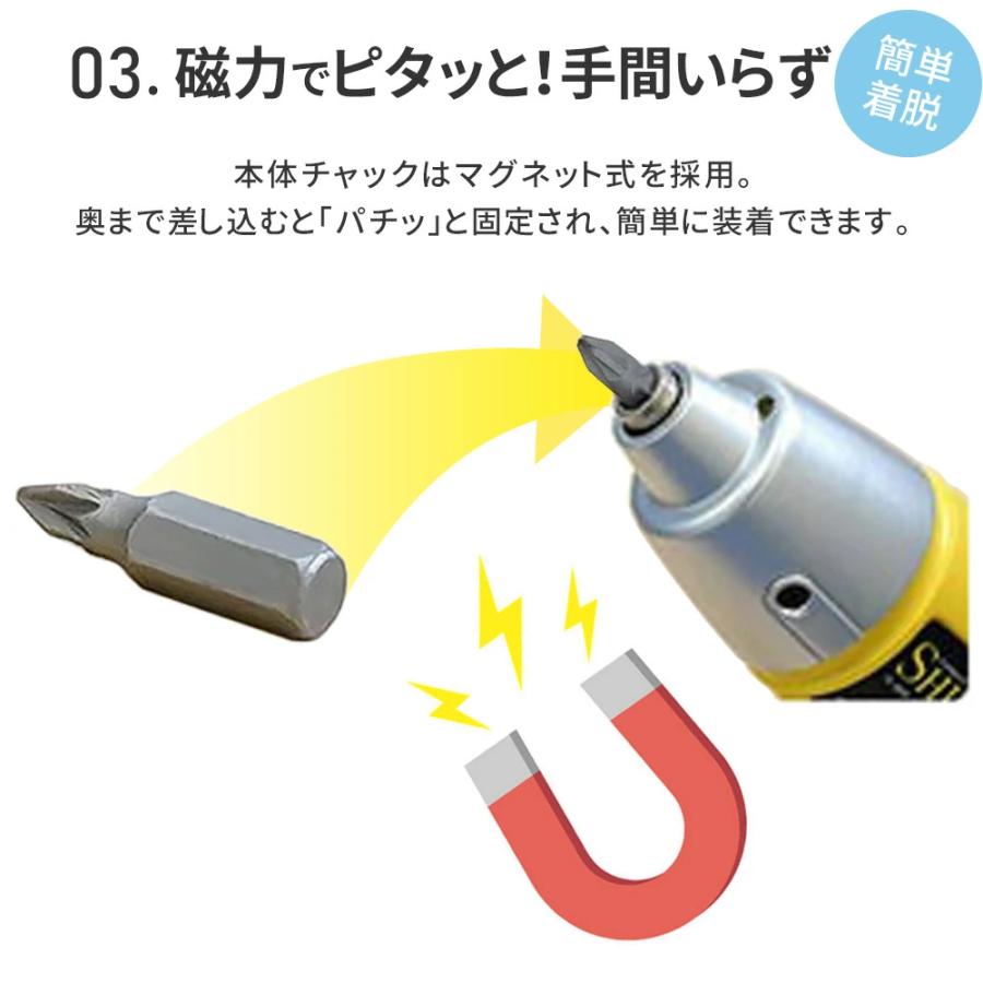電動ドライバー 小型 充電式 46点セット LED付き 女性 電動工具 ビット