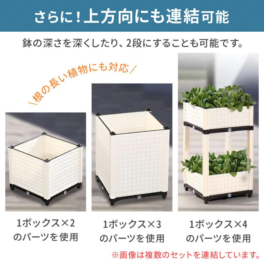 ガーデンボックス プランター 大型 長方形 脚付き プランターラック