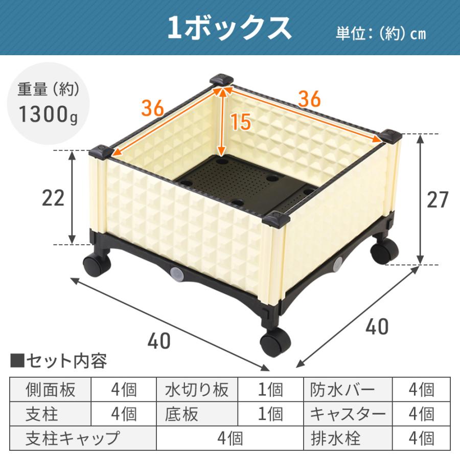 ガーデンボックス プランター 大型 長方形 脚付き プランターラック