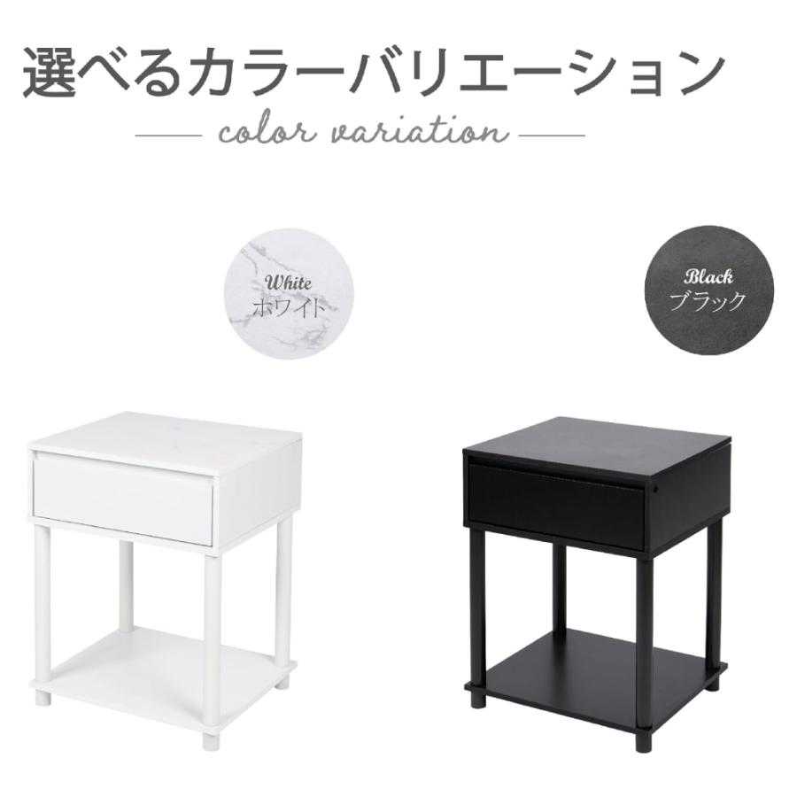 ★未使用　Casa Coner　ナイトテーブル セラミック天板 大理石調★ コンソールテーブル セラミック ウォールナット おしゃれ 大理石