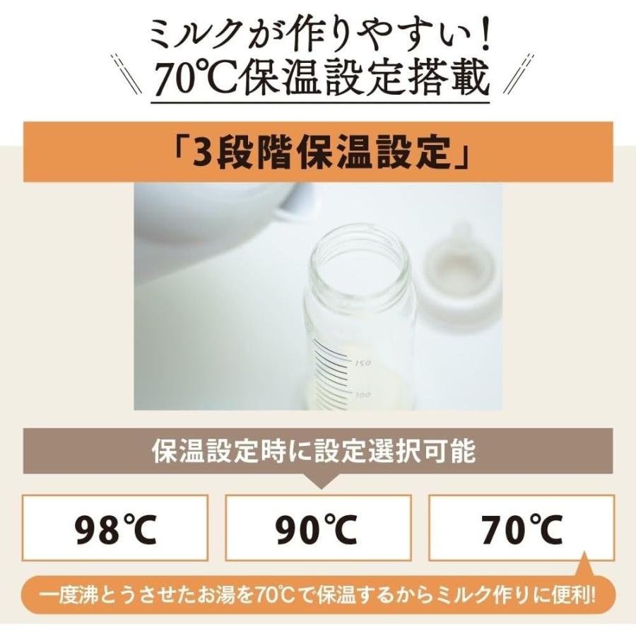 象印（ZOJIRUSHI） 電気ポット 保温 おしゃれ 2リットル 電気 ポット