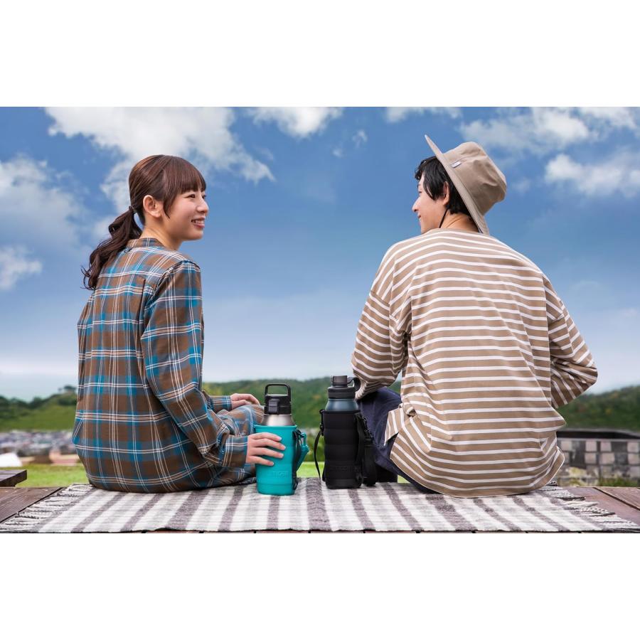 　TIGER魔法瓶 赤ステンレス水筒カバー付き1.5LTIGER水筒 タイガー（TIGER） 水筒 カバー 1L 1.2L 1.5L ケース 持ち運び 1