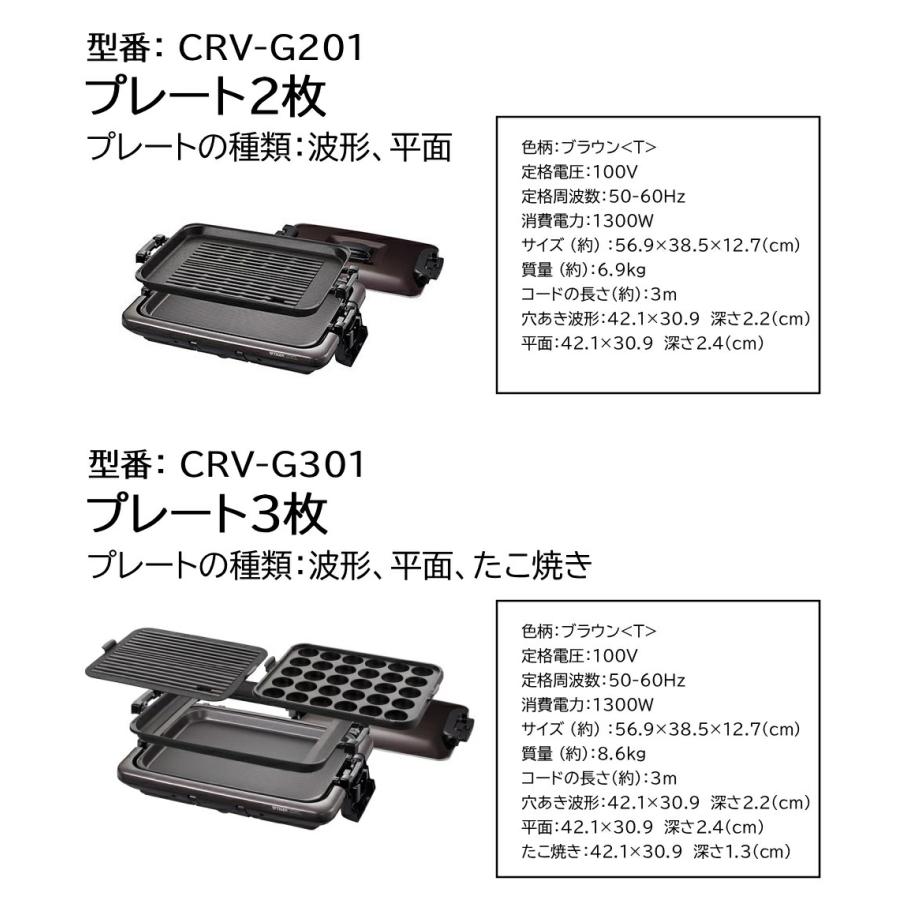 タイガー魔法瓶 ホットプレート タイガー たこ焼き グリル CRV-G201