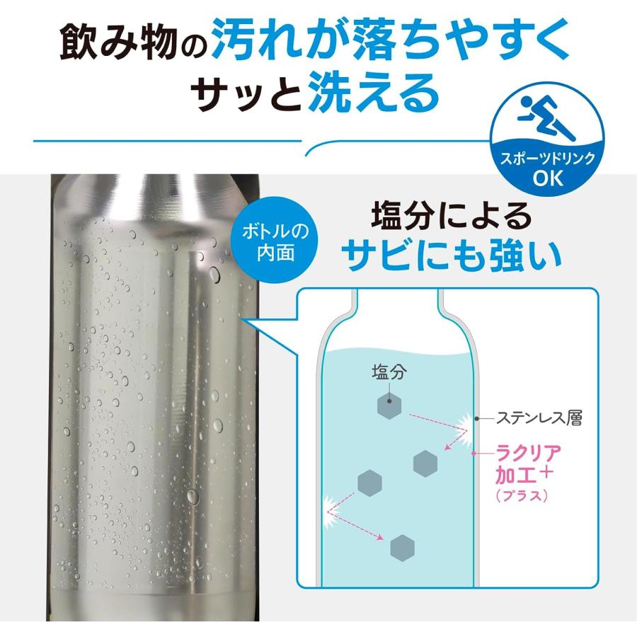 象印（ZOJIRUSHI） 水筒 480ml シームレス ワンタッチ スポーツ