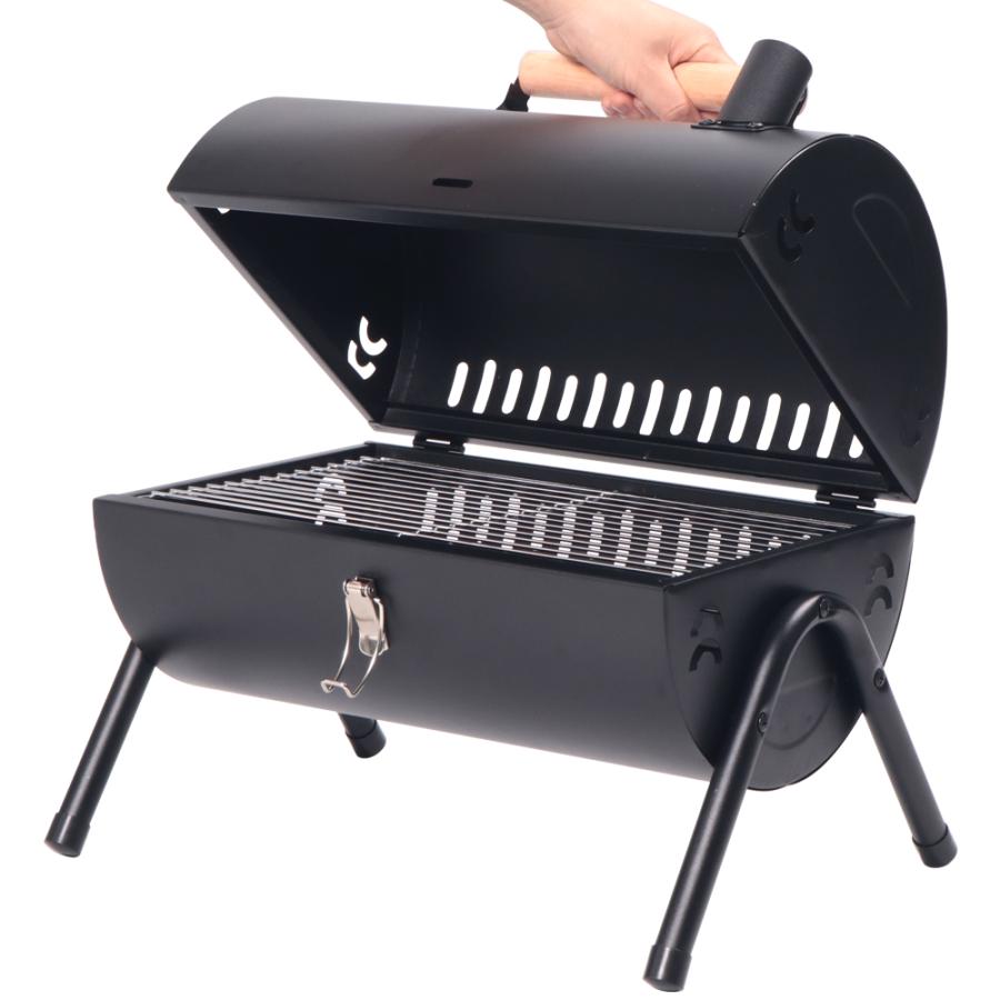 焼き台 焚き火台 炭焼き バーベキュー コンロ バーベキューコンロ 卓上 丸型 蓋付き 焚き火台 BBQコンロ 小型