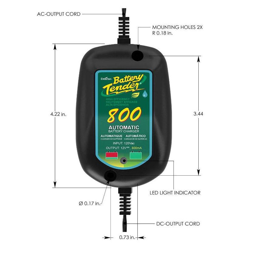 国内正規】最新 バッテリーテンダー800 12v バッテリー 充電器 