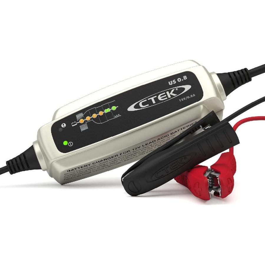 CTEK シーテック US0.8 バッテリーチャージャー 充電器 (XS0.8JP) バイク 農機 12V 米国正規品 1年保証｜discount-square｜09