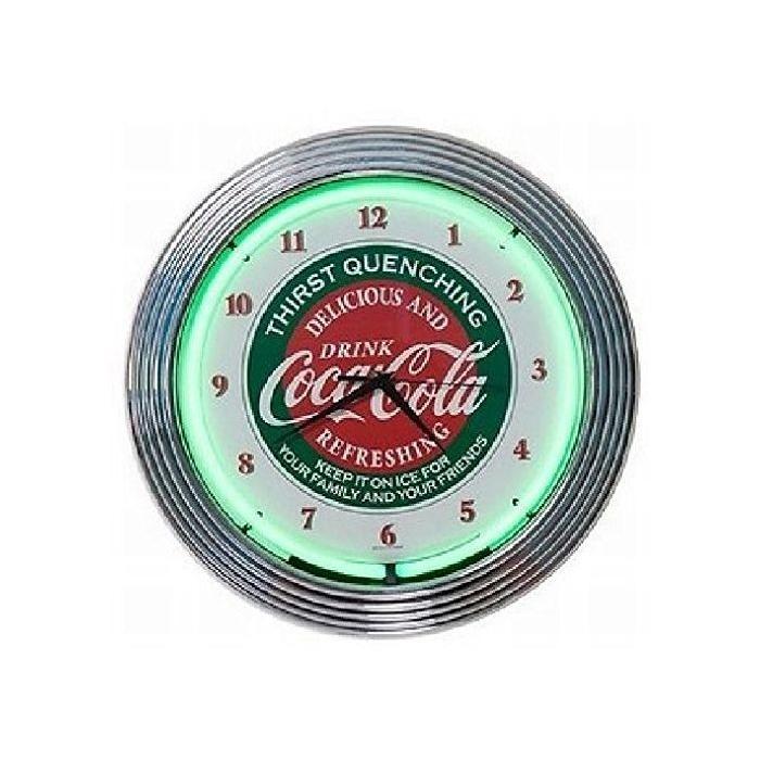 コカ・コーラ ネオン クロック レトロ 壁掛時計