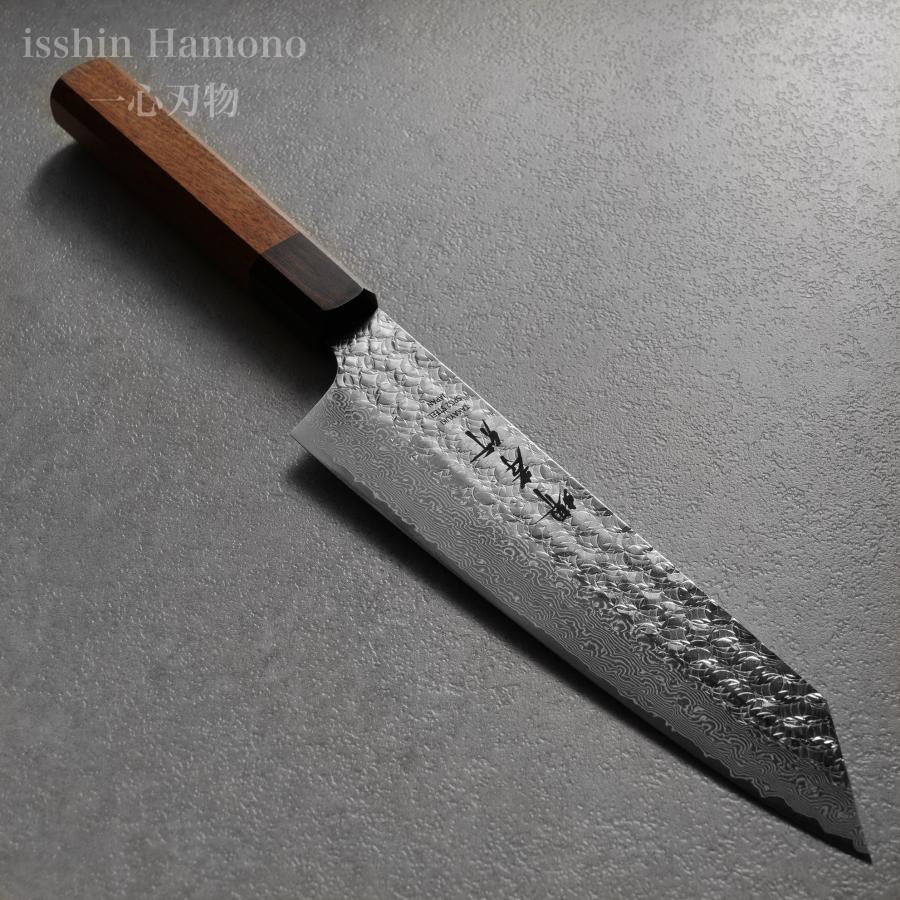 堺孝行 包丁 和剣型牛刀 190mm 日本製 33層ダマスカス スーパー