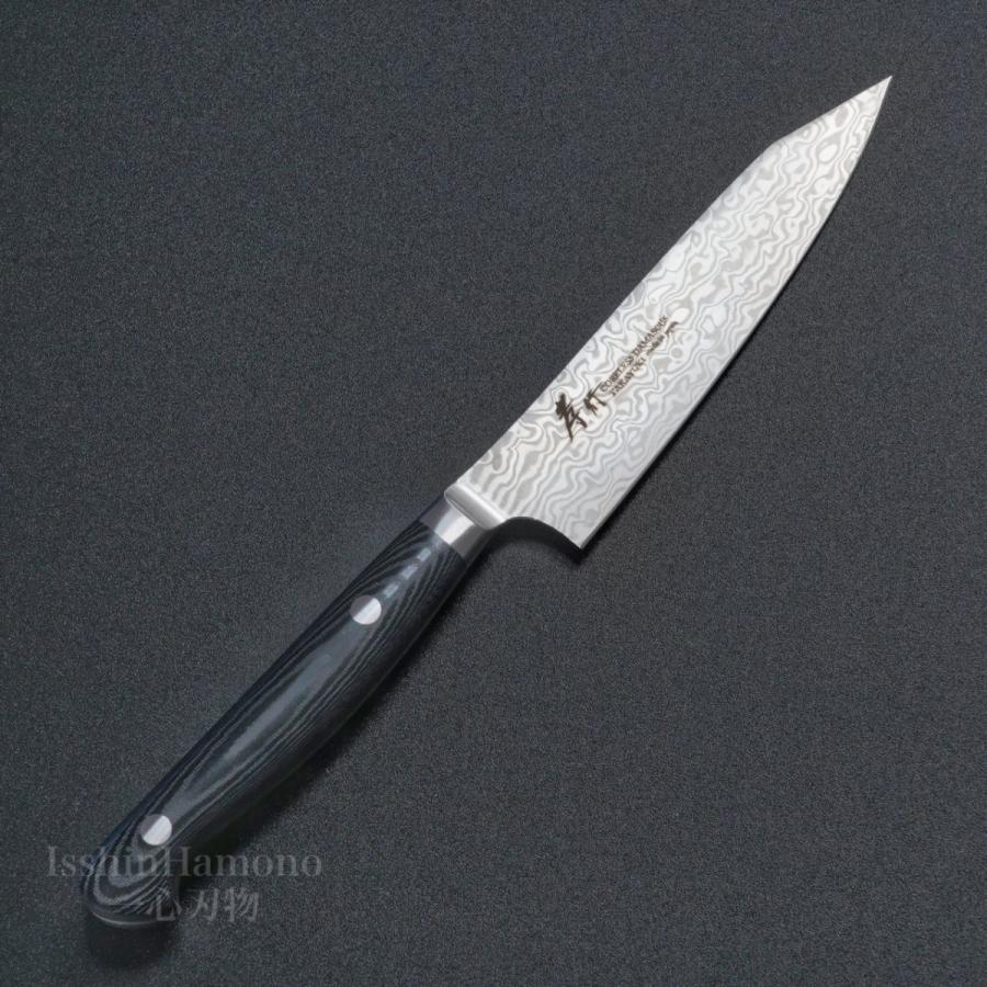 黒染め　ダマスカス牛刀「切付型」 215mm 黒染め ダマスカス牛刀「切付型」 215mm
