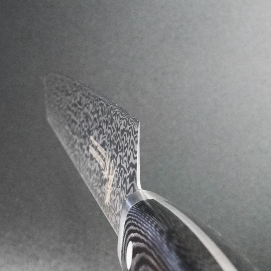 堺孝行 包丁 剣型柳刃 260mm 切付 コアレスダマスカス マイカルタ柄