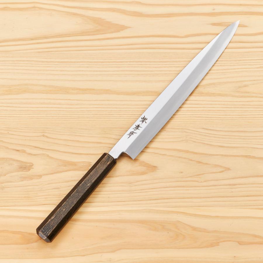 堺孝行 包丁 柳刃 カラー:墨金 7寸 210mm INOXなないろシリーズ