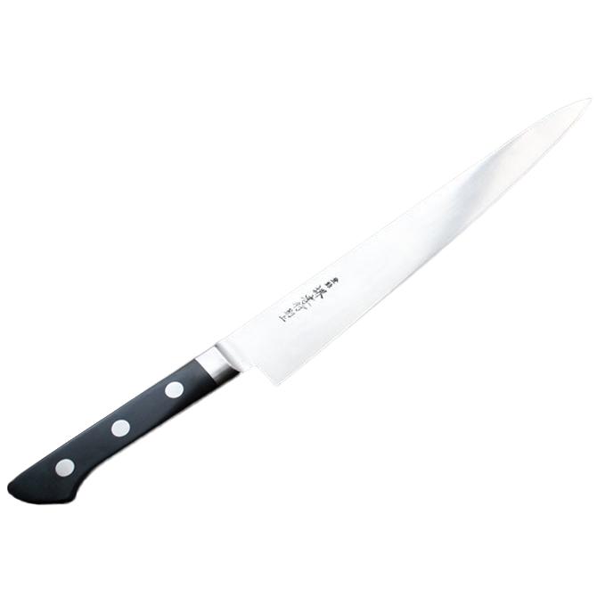 堺孝行 包丁 筋引 8寸 240mm 日本鋼 POM樹脂柄 ツバ付 日本製 : 一心