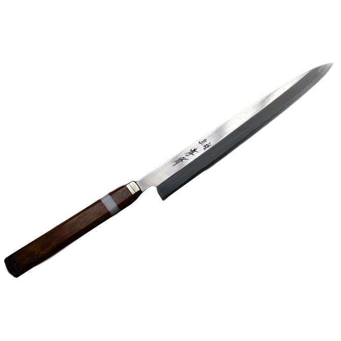 堺孝行 包丁 柳刃 8寸 240mm 安来銀三鋼 鏡面仕上げ デザートアイアン