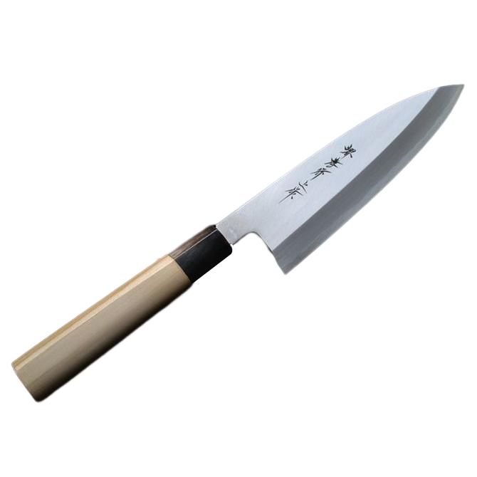 堺打刃物　舟行　出刃　霞150mm 5寸　包丁　白鋼　和包丁　釣り　未使用　水牛 堺孝行 包丁 舟行出刃 5寸 150mm 安来白三鋼 本霞研 水牛柄 日本製 和