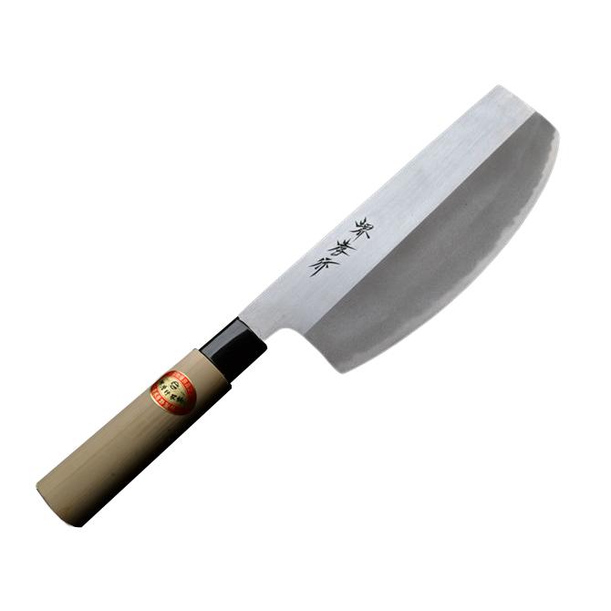 堺孝行 包丁 寿司切 8寸 240mm 安来白三鋼 霞研 口輪プラスチック柄