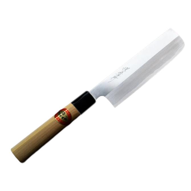 【新品未使用】堺孝行　和包丁 霞研 薄刃包丁180ｍｍ 堺孝行 包丁 諸刃薄刃 霞研 6寸 180mm 安来鋼 立研 口輪プラスチック柄