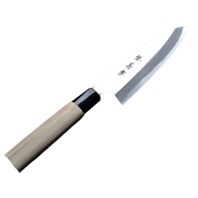 堺孝行 包丁 舟行出刃 6寸 180mm 安来鋼 改良霞研 口輪プラスチック柄