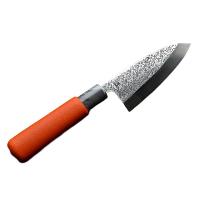 堺孝行上作　料理出刃包丁　刻印有り　和包丁 包丁 堺孝行 包丁 アジ切 4寸 120mm V金10号 ラバー柄 立研 日本製 和包丁