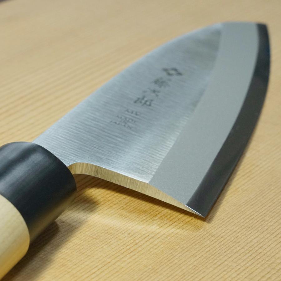 藤次郎 包丁 出刃 MVモリブデンバナジウム鋼 ステンレス 150mm 朴木