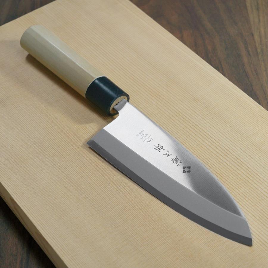 藤次郎 包丁 出刃 MVモリブデンバナジウム鋼 ステンレス 165mm 朴木