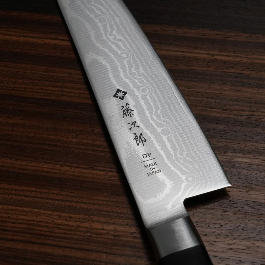 藤次郎 包丁 牛刀 180mm V金10号 37層ダマスカス鋼 口金付 霞 藤次郎 包丁 牛刀 180mm V金10号 37層ダマスカス鋼 口金付 霞