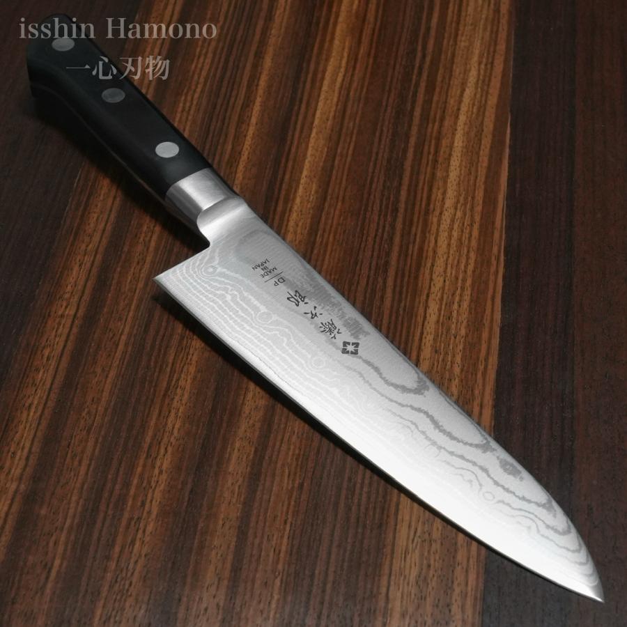 藤次郎 包丁 牛刀 180mm V金10号 37層ダマスカス鋼 口金付 霞 藤次郎 包丁 牛刀 180mm V金10号 37層ダマスカス鋼 口金付 霞