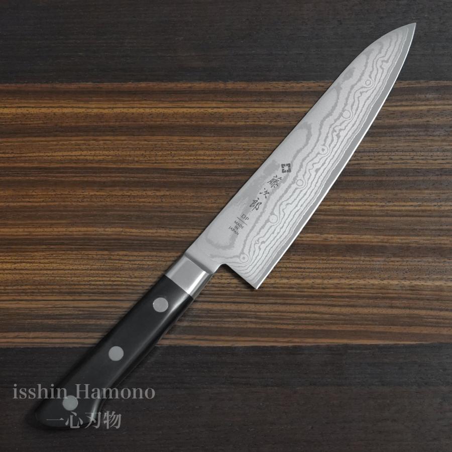 藤次郎 包丁 牛刀 180mm V金10号 37層ダマスカス鋼 口金付 霞 藤次郎 包丁 牛刀 180mm V金10号 37層ダマスカス鋼 口金付 霞