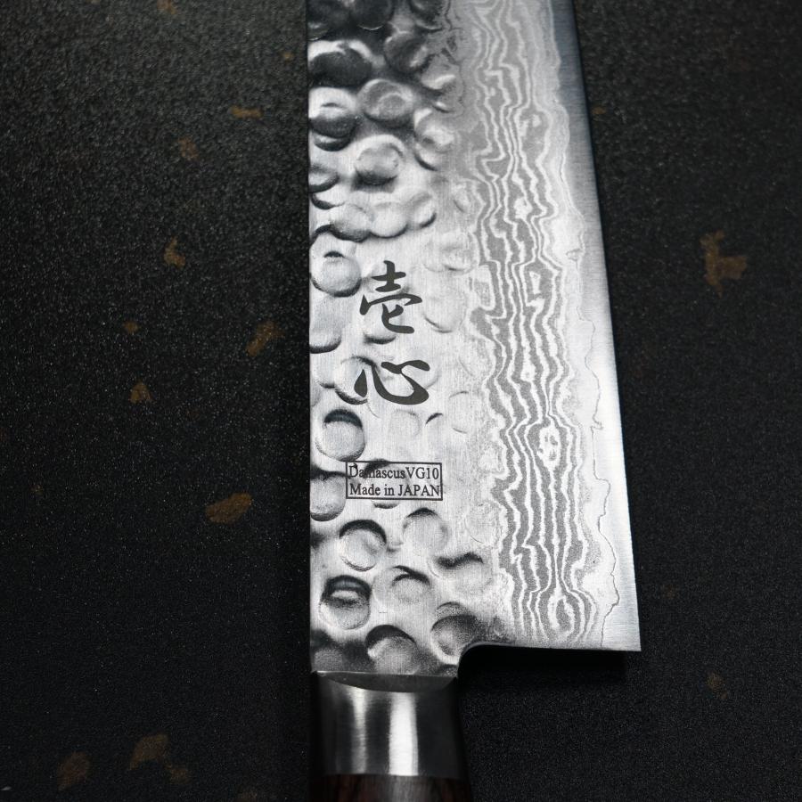 包丁 牛刀 210mm V金10号 鎚目 ダマスカス ステンレス 7寸 一心 包丁 牛刀 210mm V金10号 鎚目 ダマスカス ステンレス 7寸 一心