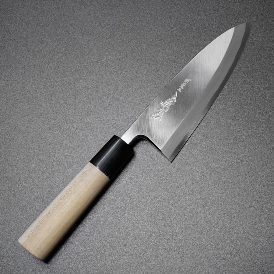 hg【used】山脇刃物製作所　義弘　御料理包丁　280mm 義弘作 三徳 本黒 包丁 6寸 白ニ鋼 山脇刃物製作所 水牛八角柄