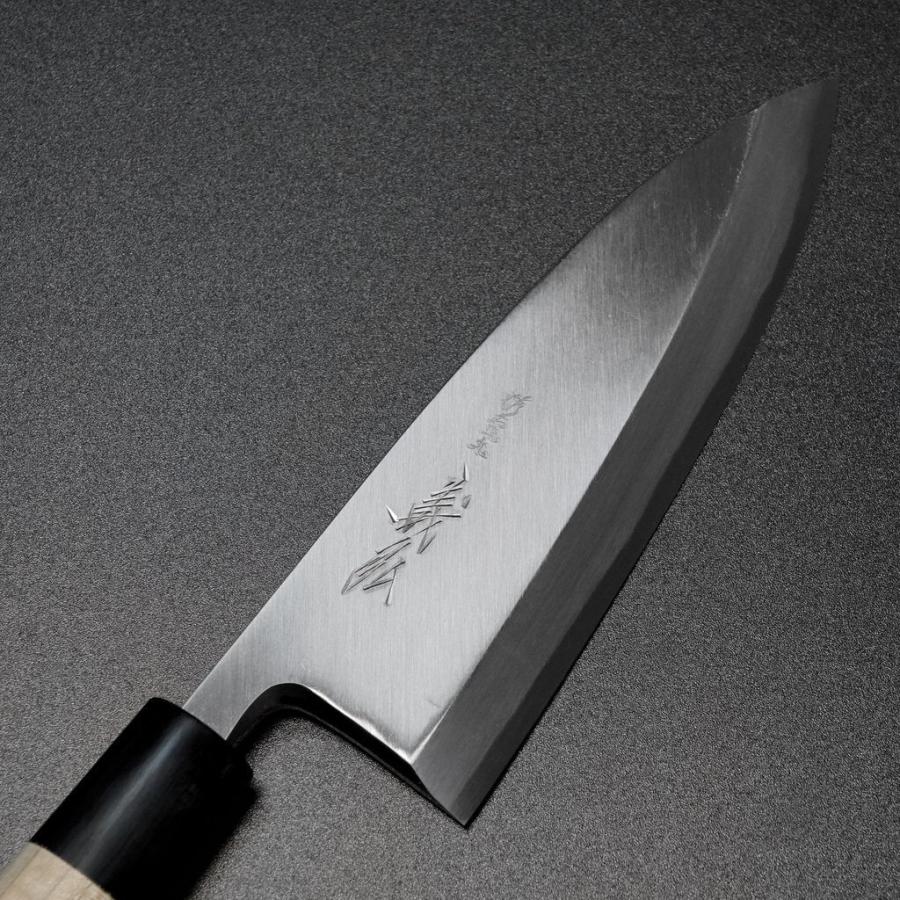包丁 出刃 165mm 郷右馬允義弘 上作 白紙2号 鞘付 水牛柄 山脇刃物