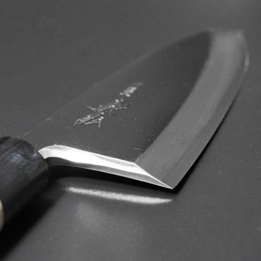 包丁 出刃 165mm 郷右馬允義弘 上作 白紙2号 鞘付 水牛柄 山脇刃物