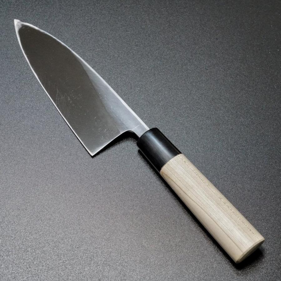 包丁 出刃 165mm 郷右馬允義弘 上作 白紙2号 鞘付 水牛柄 山脇刃物