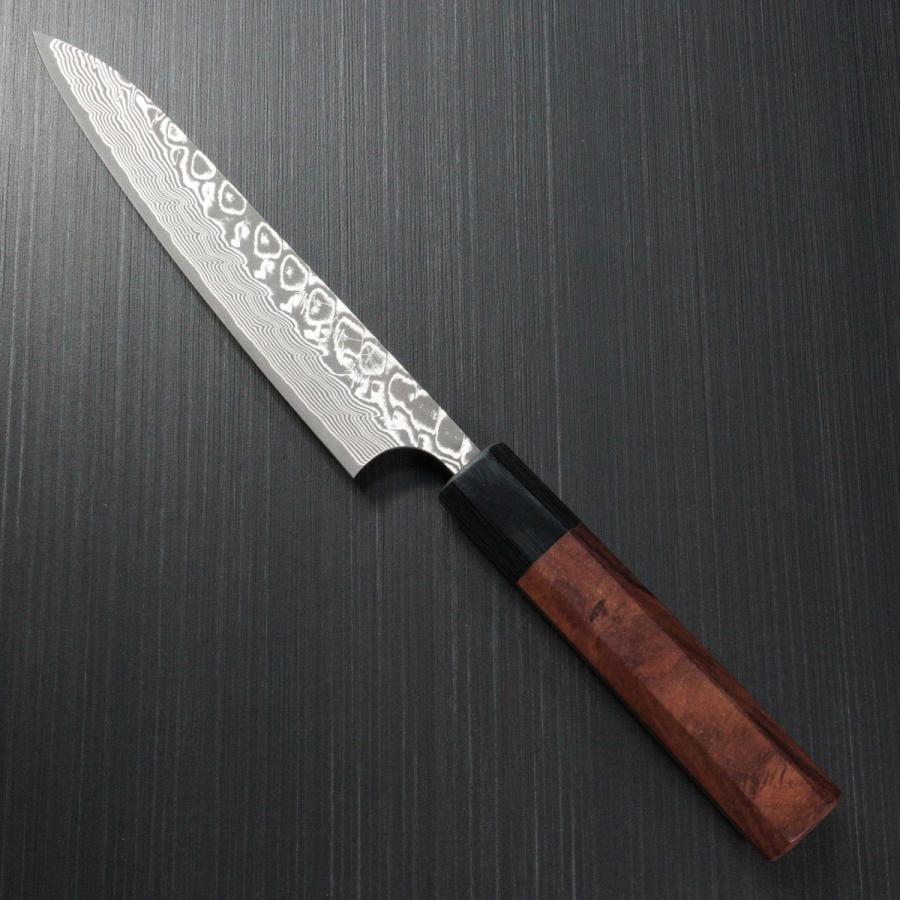 67層鏡面ダマスカス切付型ペティナイフ包丁170mm 黒檀白水牛八角 67層鏡面ダマスカス切付型ペティナイフ170mm デザートアイアン黒