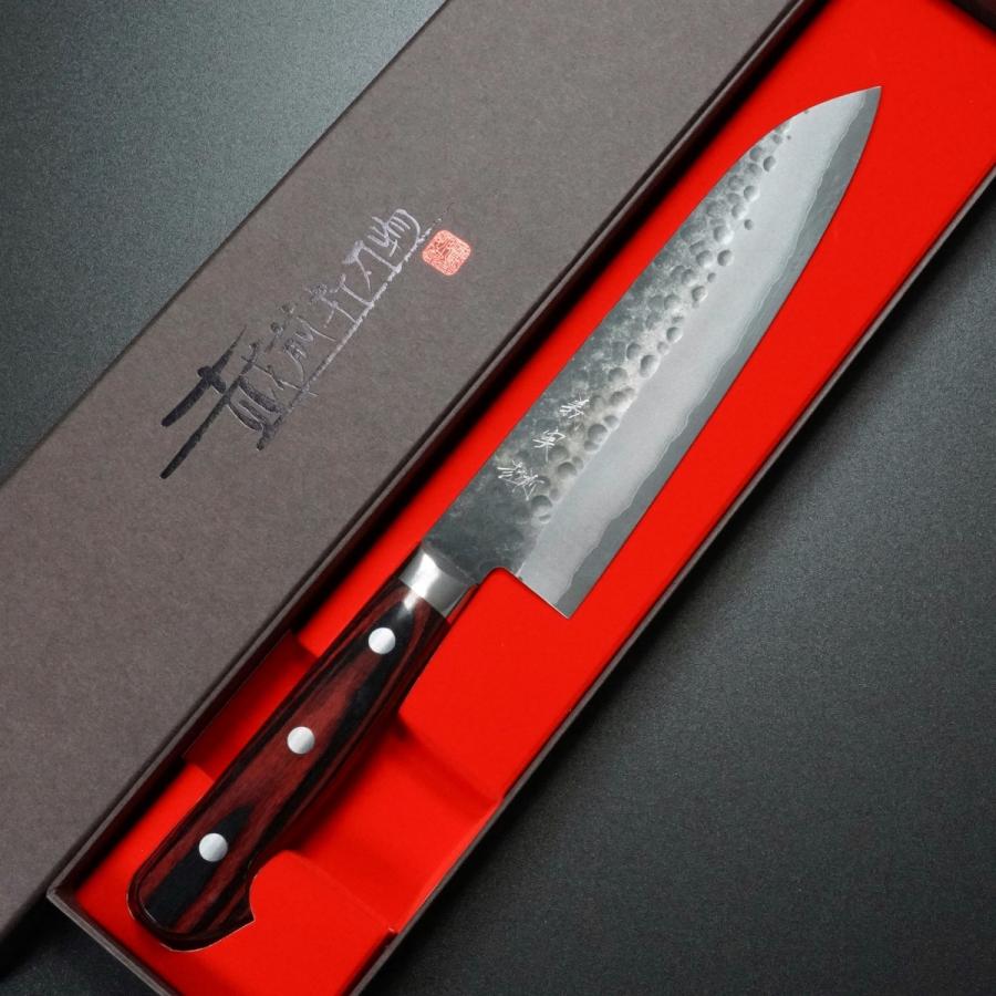 包丁 牛刀 180mm カトウ打刃物製作所 義実作 青紙スーパー 超青鋼 