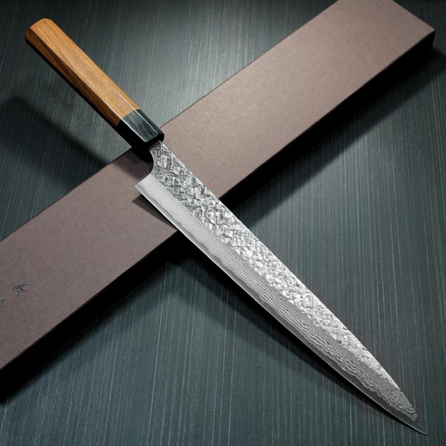 包丁 筋引 270mm 筋引き V金10号 ステンレス ダマスカス 槌目 本 包丁 筋引 270mm 筋引き V金10号 ステンレス ダマスカス 槌目 本