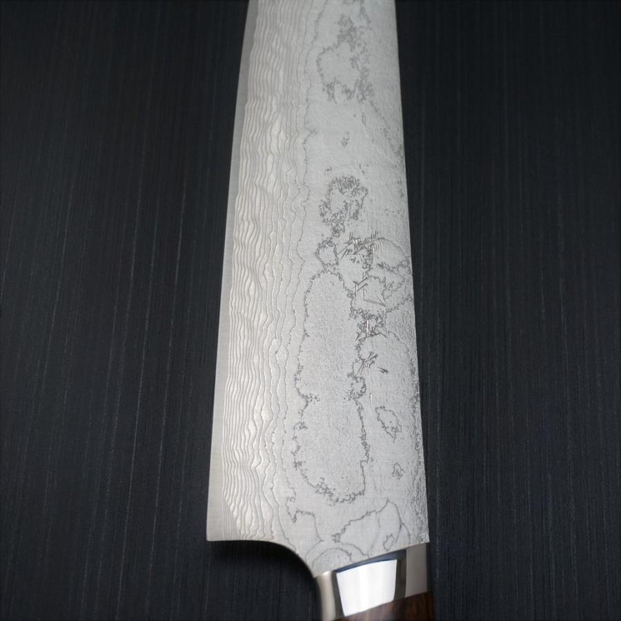 包丁 牛刀 240mm 粉末ステンレスハイス スーパーゴールド2 ダマスカス