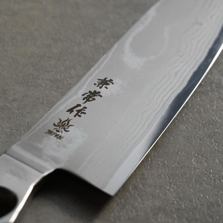 包丁 三徳 170mm V金10号 VG10 17層ダマスカス オールステンレス 関