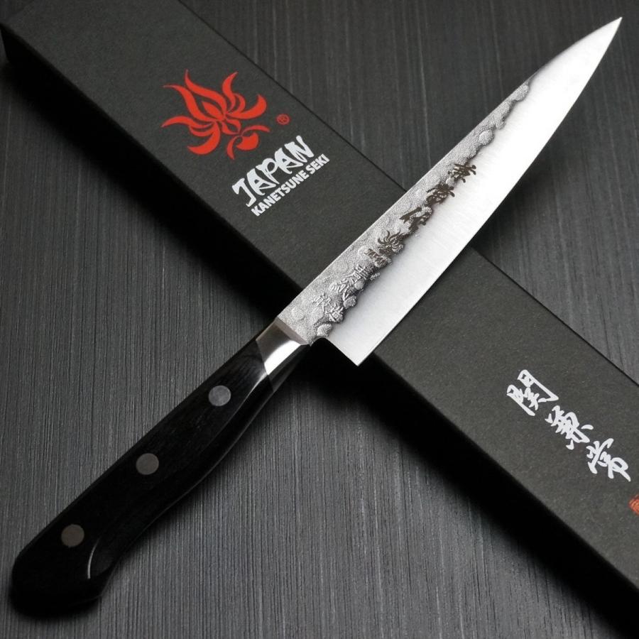 包丁 ペティナイフ 135mm 安来鋼青紙2号割込 ステンレス 槌目梨地模様