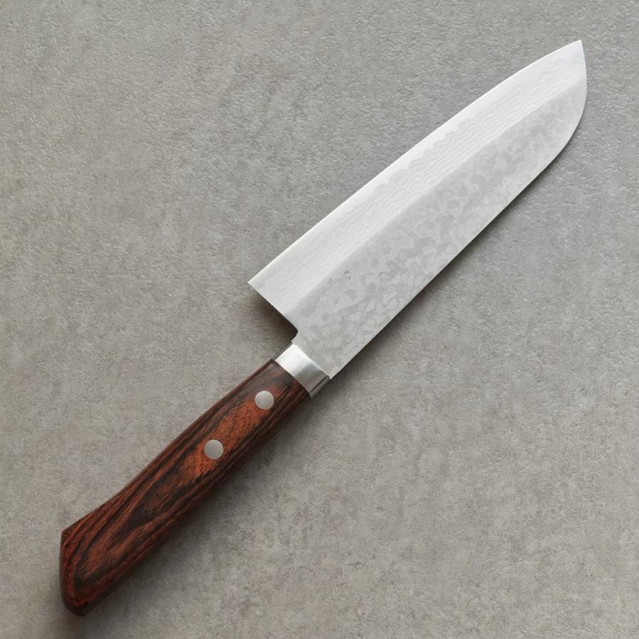 包丁 三徳 170mm V金10号 積層 訓平作 彩流 増谷刃物製作 越前打刃物