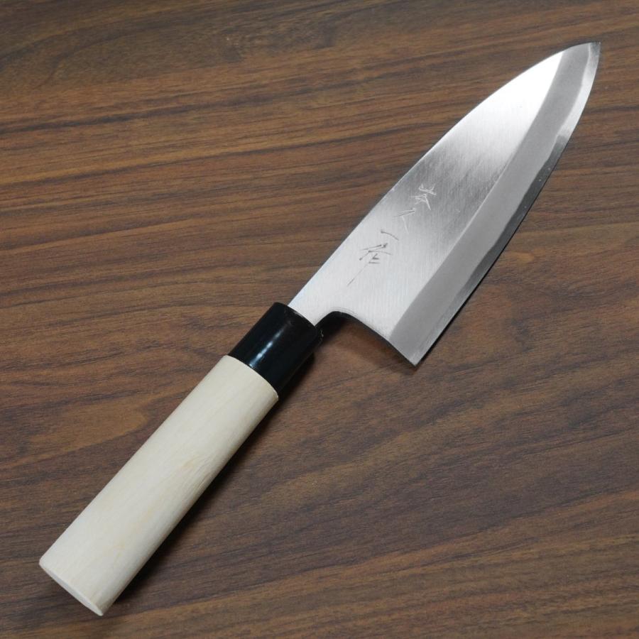 包丁 出刃 165mm 本久一 白紙鋼 朴木柄 本久一刃物 日本製の画像