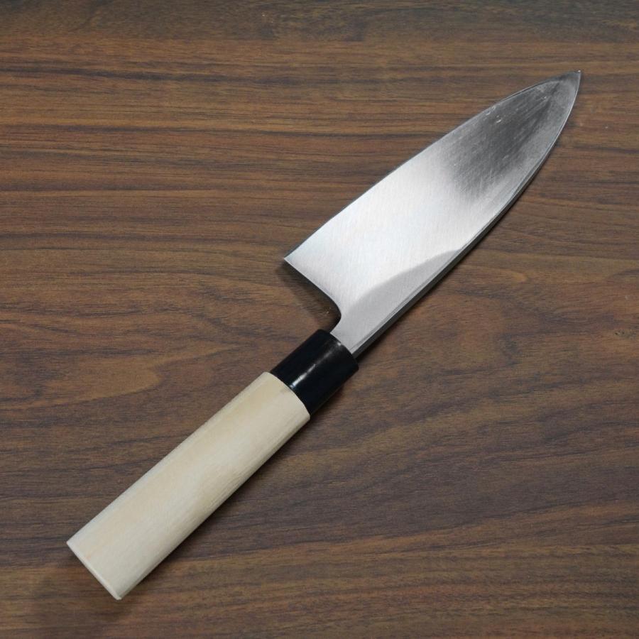 包丁 出刃 165mm 本久一 白紙鋼 朴木柄 本久一刃物 日本製の画像