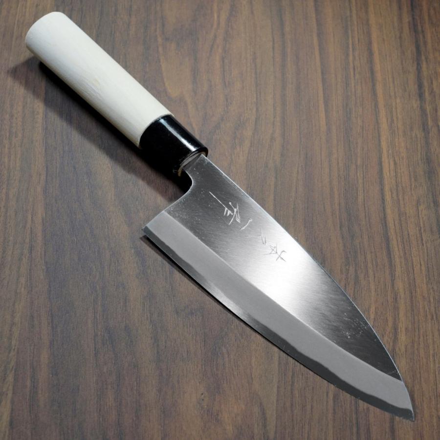 包丁 出刃 165mm 本久一 白紙鋼 朴木柄 本久一刃物 日本製の画像