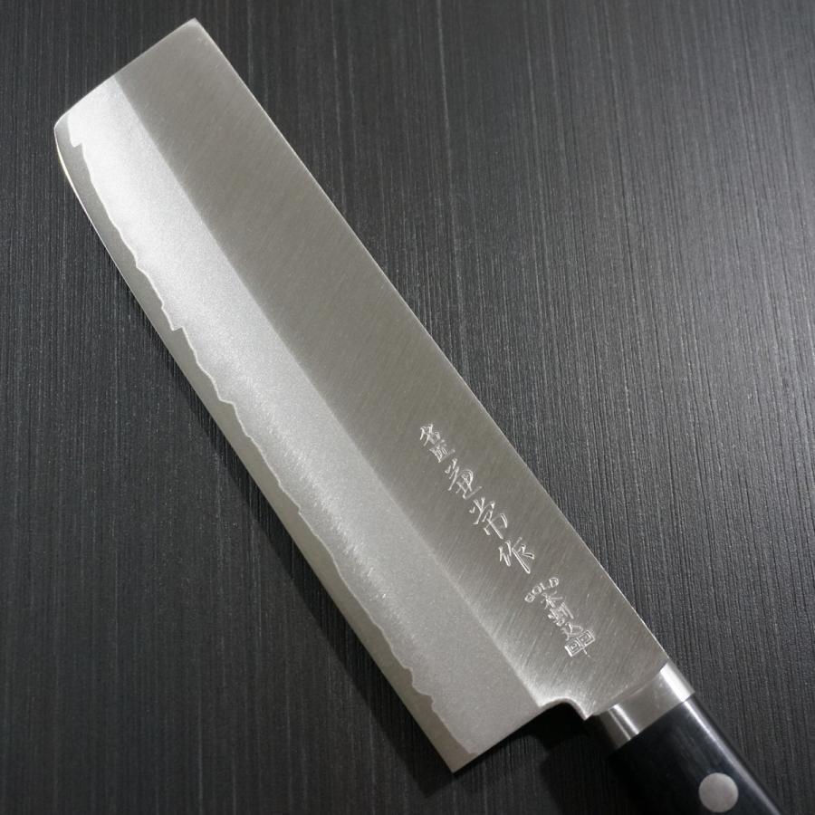 包丁 菜切り 165mm 菜切包丁 V金10号 ステンレス 口金付本割込DP