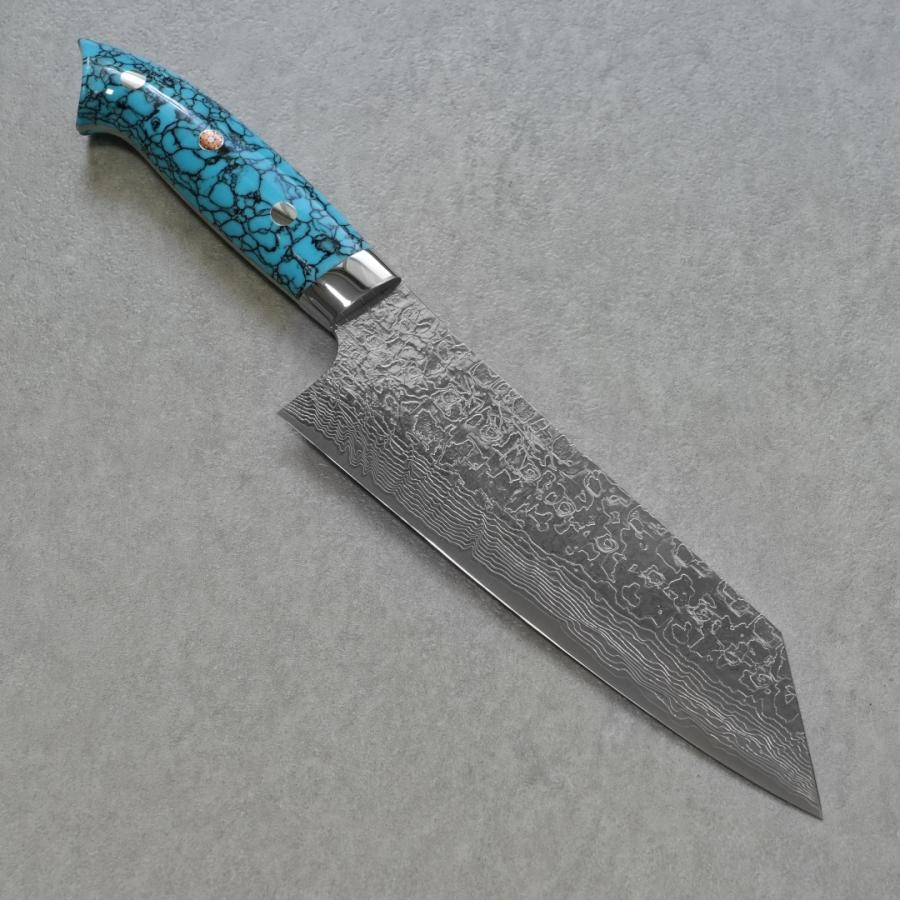 包丁 文化包丁 180mm 佐治打刃物 槌目 スーパーゴールド2 粉末ハイス鋼