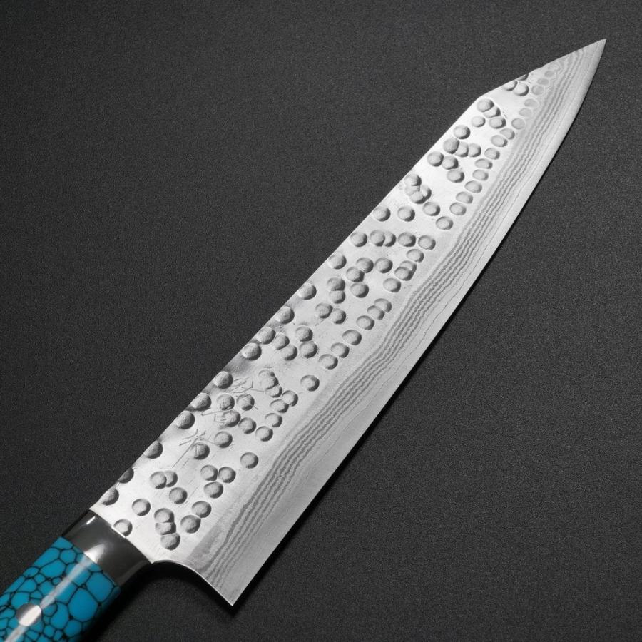 つよぽん 佐治作 240mm SRS13 粉末ハイス鋼 槌目 赤合板洋柄 つよ