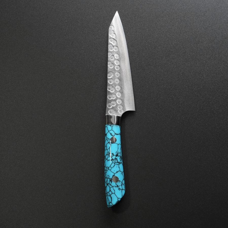 包丁 ペティナイフ 130mm 佐治打刃物 槌目 SRS13 粉末ハイス鋼