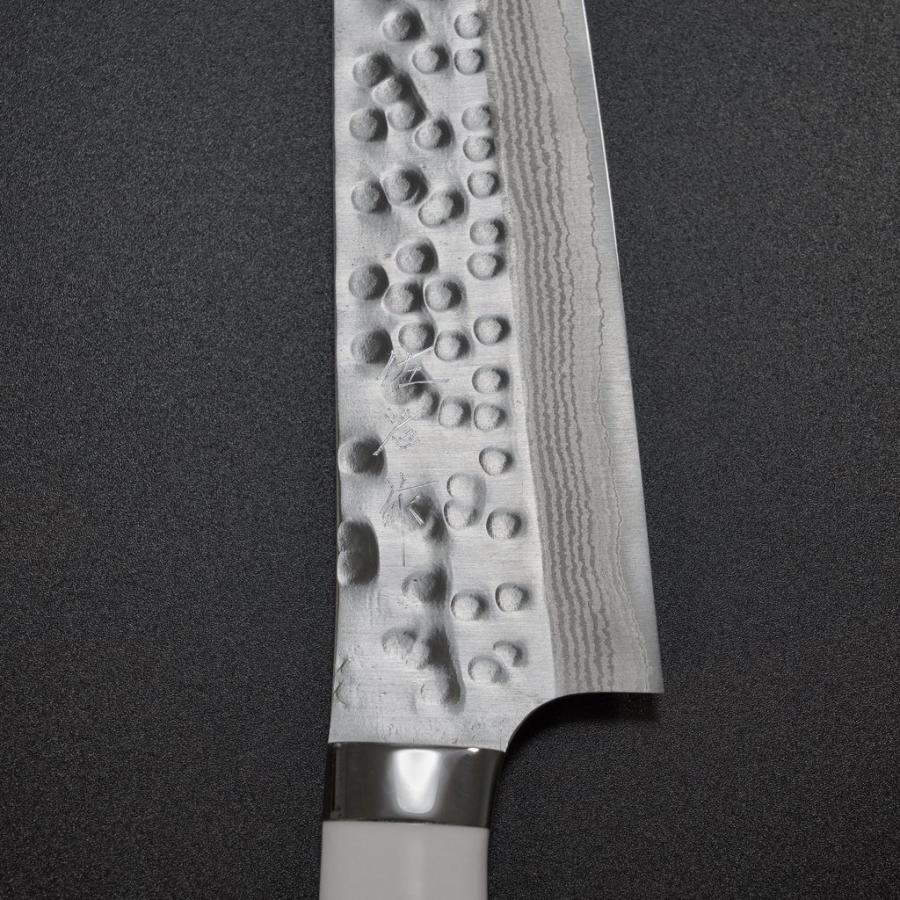 包丁 切付牛刀 210mm 佐治打刃物 槌目 SRS13 粉末ハイス鋼 人工大理石