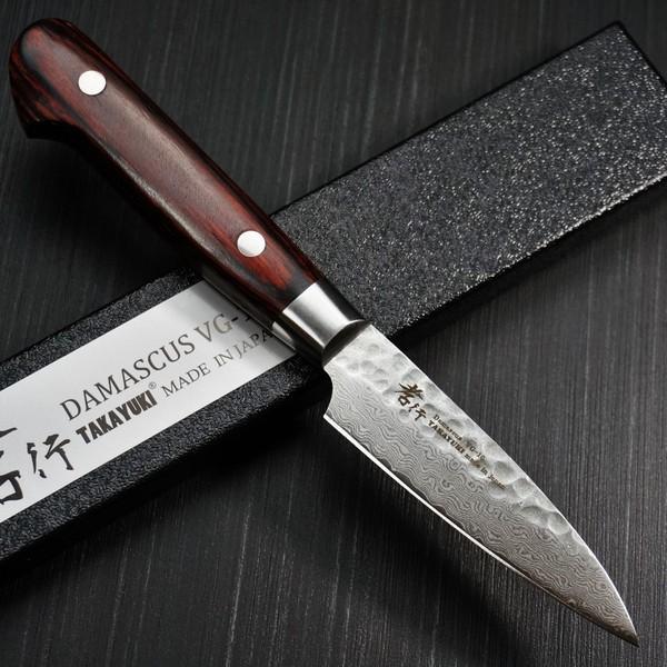 堺孝行 33層槌目ダマスカス ペティナイフ 皮むき 日本製包丁 12cm 果物
